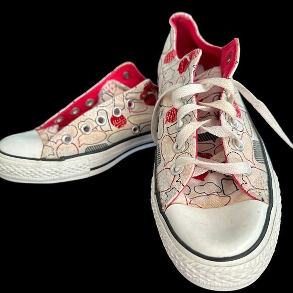 Converse Shoes - Converse 1HUND(RED) Artists series from 2008. "100 Positive Thoughtz"